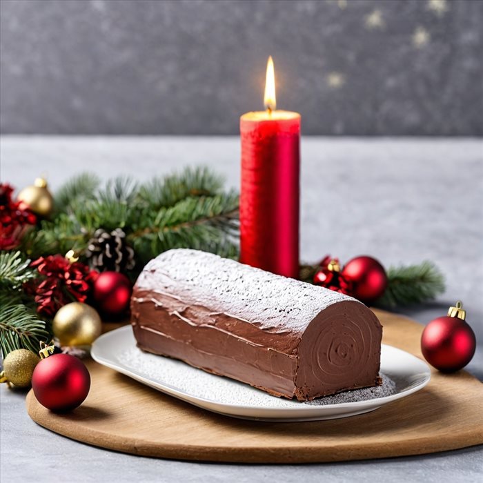 Décorez votre bûche de Noël