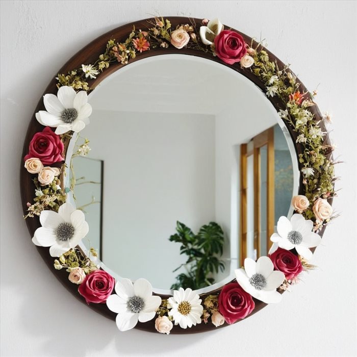 Décorer un Miroir Sans Cadre