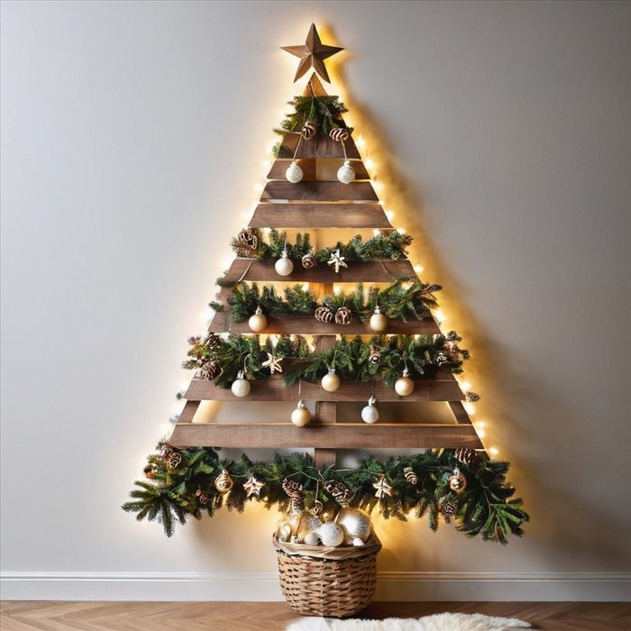 Décoration d'un Sapin en Bois Unique