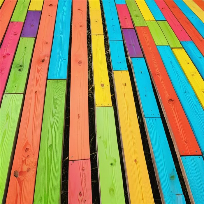 Décoration de Palissade en Bois