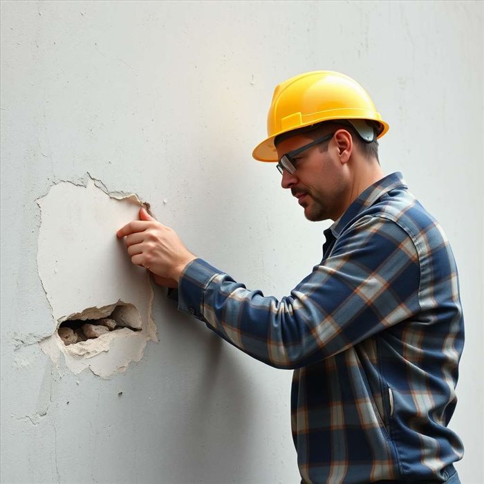 Fixer une Poutre dans un Mur en Pierre