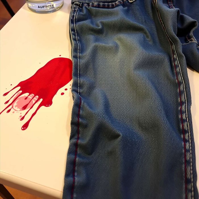 Enlever Tache de Sang sur Jean