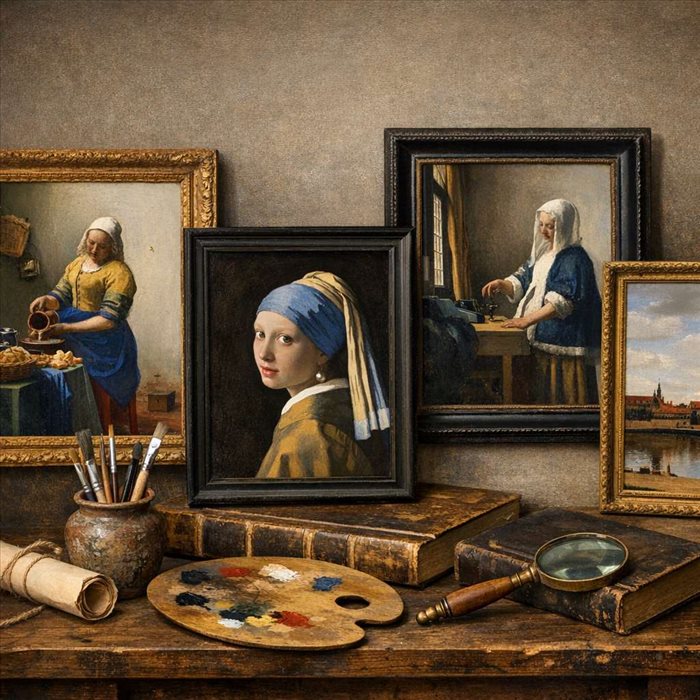 Quels sont les tableaux les plus célèbres de Johannes Vermeer ?