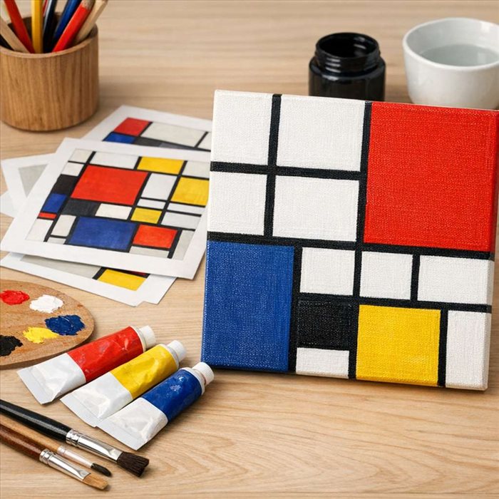 Reconnaître le style de Piet Mondrian : clés visuelles