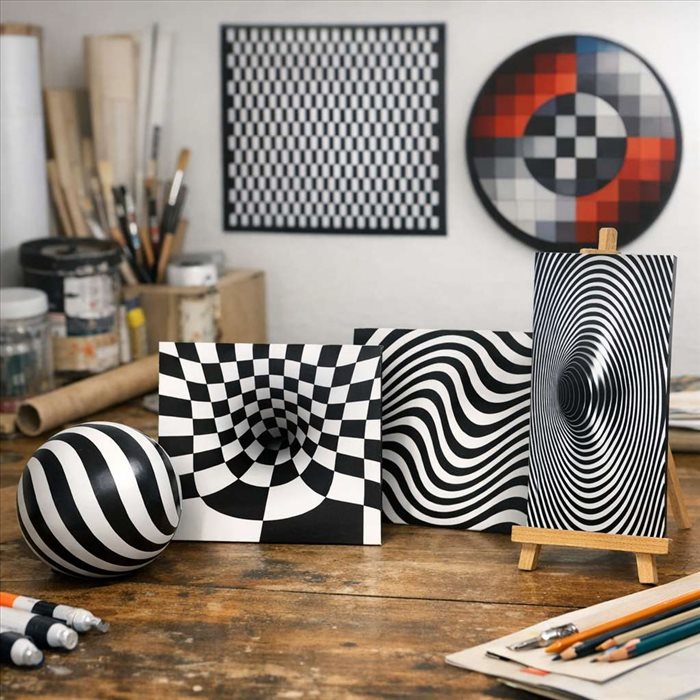 Op art : définition, illusions optiques et artistes clés