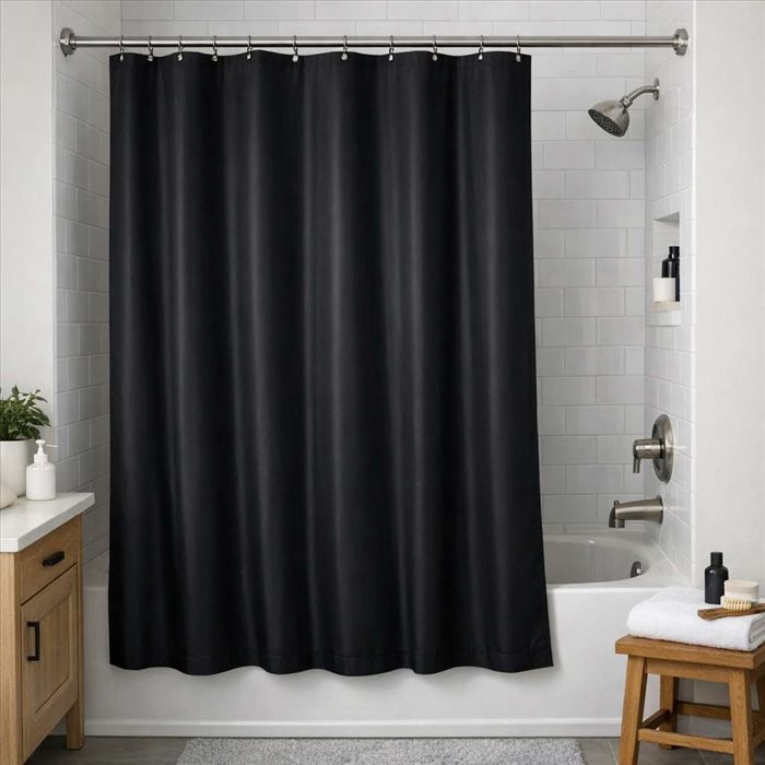 Rideau de douche noir : bonne idée pour votre salle de bains ?