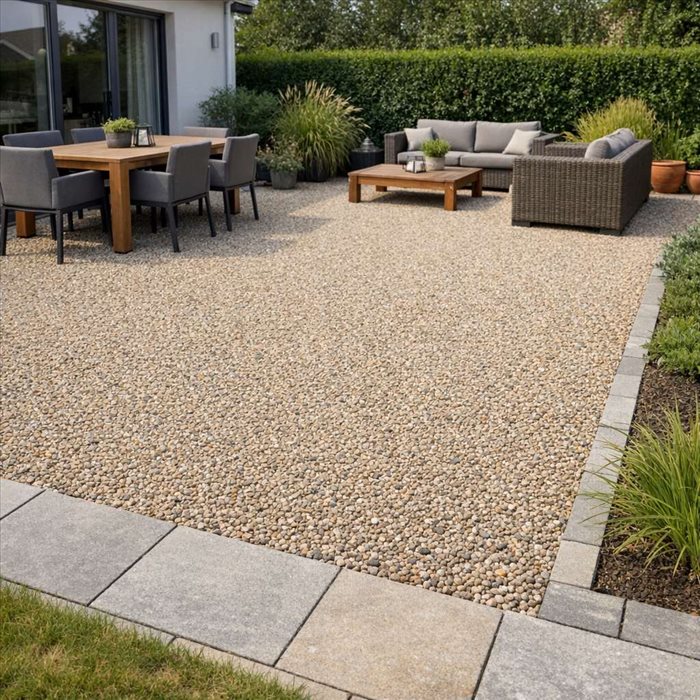 Terrasse en gravier stabilisé : guide complet, pose et atouts