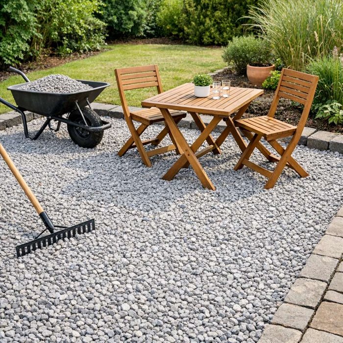 Prix du gravier pour terrasse : budget et coûts à prévoir