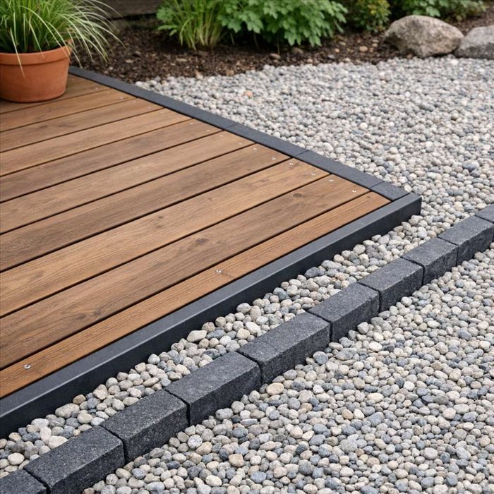 Bordure de terrasse en gravier : guide complet pour bien choisir