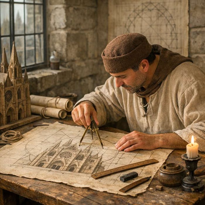 Comment les bâtisseurs médiévaux traçaient-ils une cathédrale ? | Secrets du tracé
