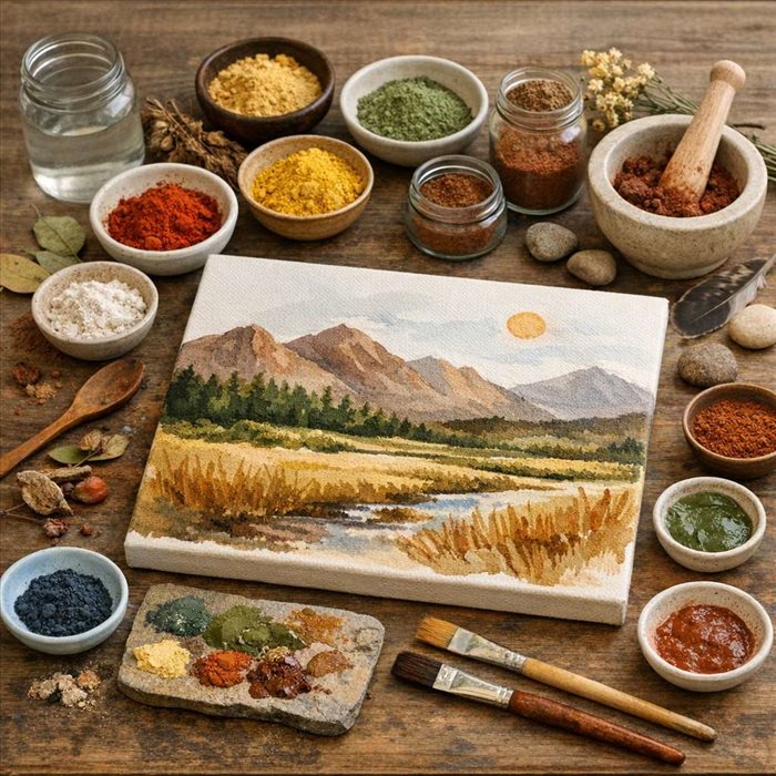 Comment faire un tableau avec des pigments naturels : guide complet