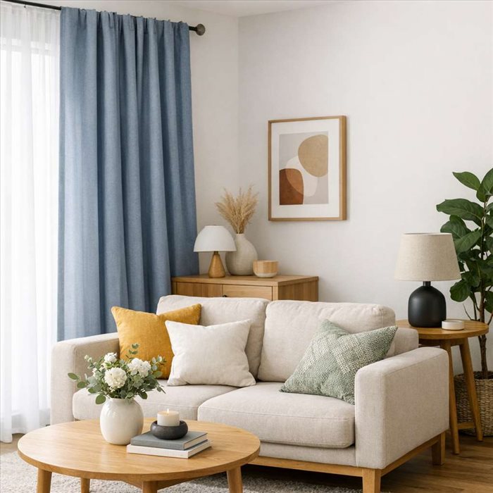 Rideau bleu gris : quelles couleurs pour une déco équilibrée ?