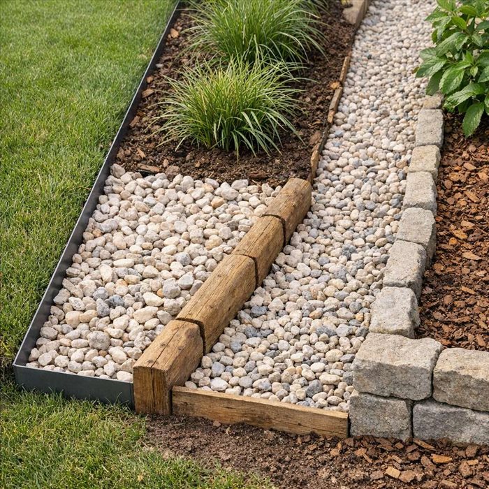 Quelle bordure choisir pour retenir le gravier du jardin ?