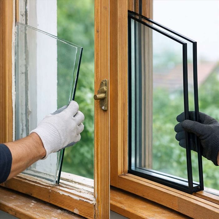 Remplacer un double vitrage sur une fenêtre bois : guide complet