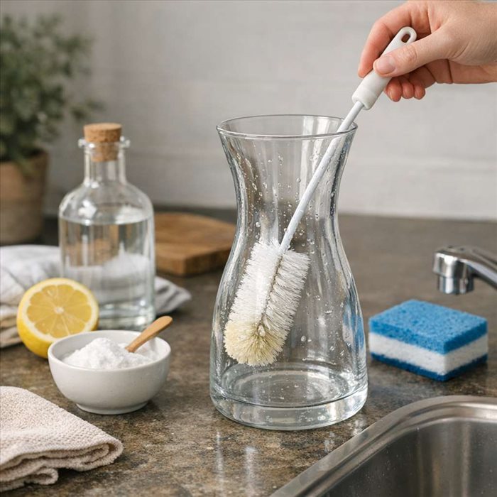 Entretenir une carafe en verre : méthodes simples et efficaces