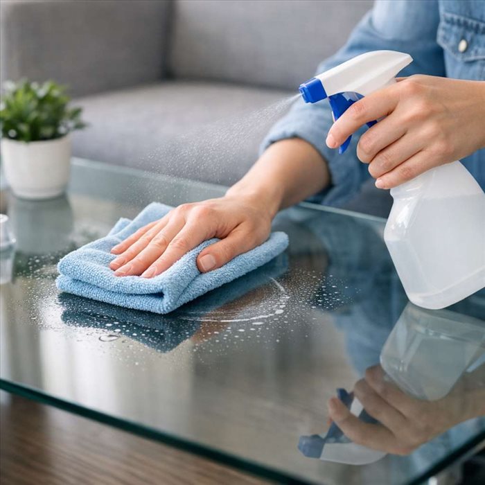 Comment nettoyer une table en verre sans traces : le guide