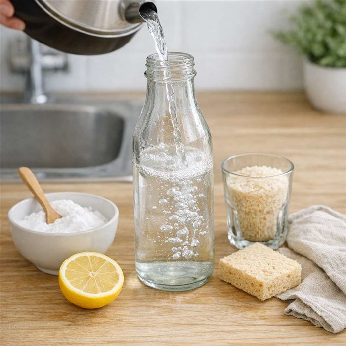 Comment nettoyer une bouteille en verre sans goupillon : guide facile